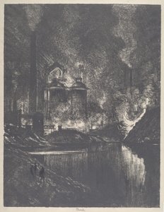 Der Feuersee, Charleroi von Joseph Pennell