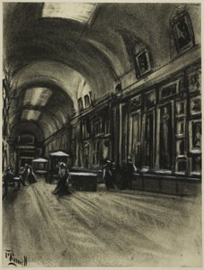 Die lange Galerie, Prado von Joseph Pennell