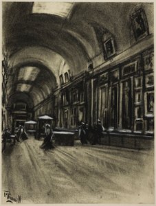 Die lange Galerie, Prado von Joseph Pennell