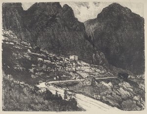 Die leuchtenden Felsen, Delphi von Joseph Pennell