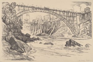 Die Stahlbrücke von Joseph Pennell