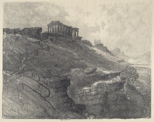 Die Tempel an der Wand, Girgenti, 1913