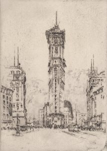 Das Times-Gebäude von Joseph Pennell