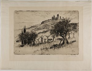 Türme von San Gimignano, außerhalb der Mauern
