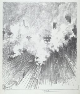 Bahnhof, St. Louis von Joseph Pennell