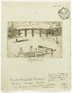 Vauxhall-Brücke von Joseph Pennell