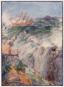 Zerstörung von Port Royal, Jamaika von Joseph Ratcliffe (after) Skelton