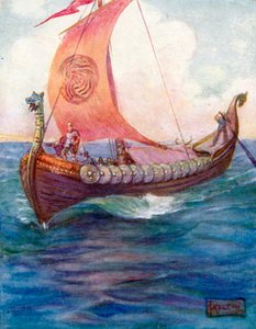 Die Krieger fuhren über das blaue Meer von Joseph Ratcliffe (after) Skelton