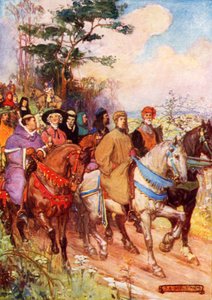 Chaucers Pilger, geführt von ihm selbst von Joseph Ratcliffe Skelton