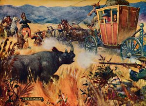Simon van der Stel und das Nashorn, 1909 von Joseph Ratcliffe Skelton