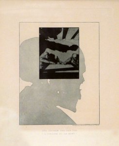 Der Zecher und der Tod, aus der Serie Ein moderner Totentanz von Joseph Sattler