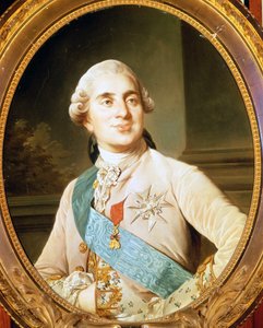 Porträt von Ludwig XVI. von Duplessis. Musée Condé Chantilly. von Joseph Siffred Duplessis
