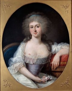 Porträt von Marie Thérèse Louise de Savoie Carignan, Prinzessin de Lamballe (1749-1792)