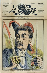Porträt des französischen Mathematikers und Politikers Paul Painlevé, Karikatur von Sirat in „La Griffe“ 1917 von Joseph Sirat