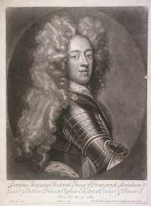 Ovales Porträt von Georg II., König von Großbritannien, 1706