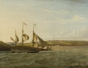 Ein Schiff passiert Portishead, ca. 1832 von Joseph Walter