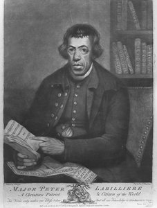 Major Peter Labilliere, geätzt von Henry Kingsbury, 1780 von Joseph Wright