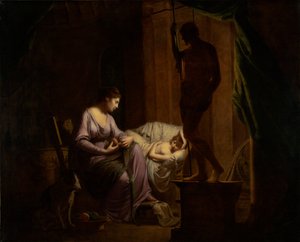 Penelope, die ihr Netz auftrennt, 1783-4