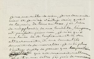 Autographenbrief an Eugene de Beauharnais, Paris, 2. Januar 1809