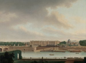 Die Aussicht von der Batavischen Botschaft in Paris