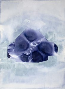 Indigo Abstraktes Haus
