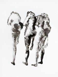 Drei Tintenfiguren