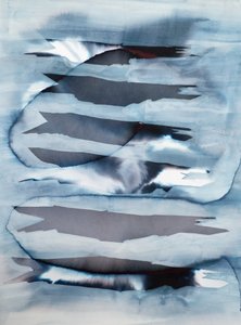 Gewaschene Indigo-Schichten