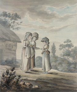 Landschaft mit drei Figuren