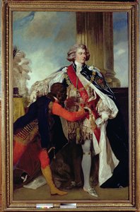 Georg IV. als Prinz von Wales mit einem Schwarzen, 1787