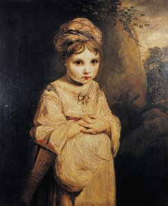 Mädchen mit Erdbeeren, Gemälde von Joshua Reynolds (1723-1792), Öl auf Leinwand, 76,6x63,7 cm