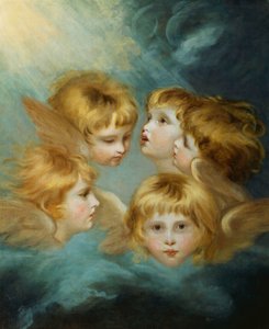 Engelsköpfe - Porträt von Miss Francis Isabel Ker Gorden von Joshua Reynolds