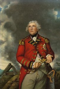 Lord Heathfield mit dem Schlüssel der Festung Gibraltar in der Hand
