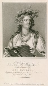 Mrs. Billington in der Rolle der Heiligen Cäcilia