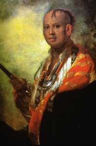 Porträt von Syacaust Ukah, Häuptling des Cherokee-Stammes