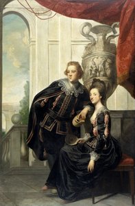 Sir Watkin Williams-Wynn und Lady Henrietta Williams-Wynn (Somerset) seine Frau, in Maskenkostüm