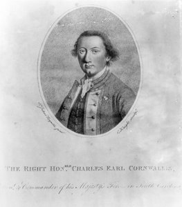 Der ehrenwerte Charles Earl Cornwallis, Druck von C. Knight von Joshua Reynolds