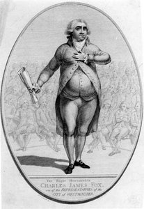 Der ehrenwerte Charles James Fox (1749-1806), einer der Vertreter der Stadt Westminster, graviert von Thomas Trotter