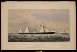 An Messrs Dent & Co aus China, dieser Druck des Dampfschiffs Ly-Ee-Moon, Norman Hill, Esqr Kommandant... gebaut von der Thames Iron Works and Shipbuilding Company, Blackwall..., ca. 1860