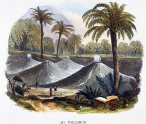 Luftvulkane, nahe Cathagena, Kolumbien, aus Phänomene der Natur, 1849 von Josiah Wood Whymper