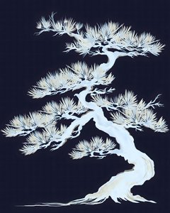 Weißer Bonsai-Baum