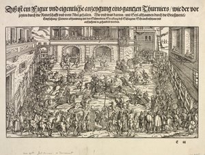 Ein Turnier, 1565 von Josse Amman