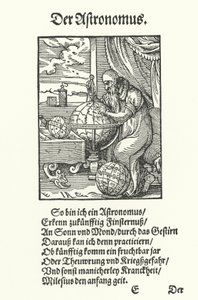 Der Astronom (Gravur) von Jost (after) Amman