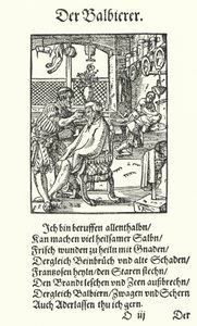 Der Barbier (Stich) von Jost (after) Amman