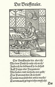 Der Manuskript-Illuminator von Jost (after) Amman