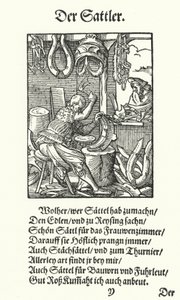 Der Sattler von Jost (after) Amman