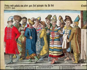 Die Große Gesandtschaft von Iwan IV. von Russland zum Heiligen Römischen Kaiser in Regensburg 1576 (Detail)