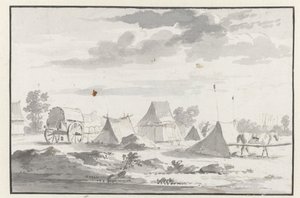 Ansicht eines Lagers der Armee von Wilhelm III. bei Leuven