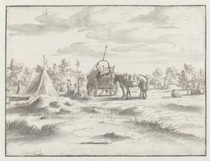 Ansicht eines Lagers der Armee von Wilhelm III. bei Leuven