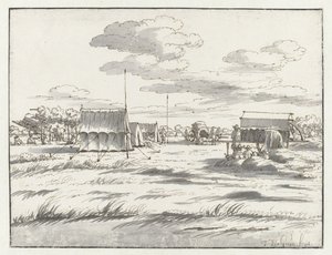 Ansicht eines Lagers der Armee von Wilhelm III. bei Leuven