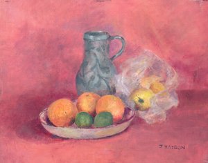 Stillleben mit Obst und Krug